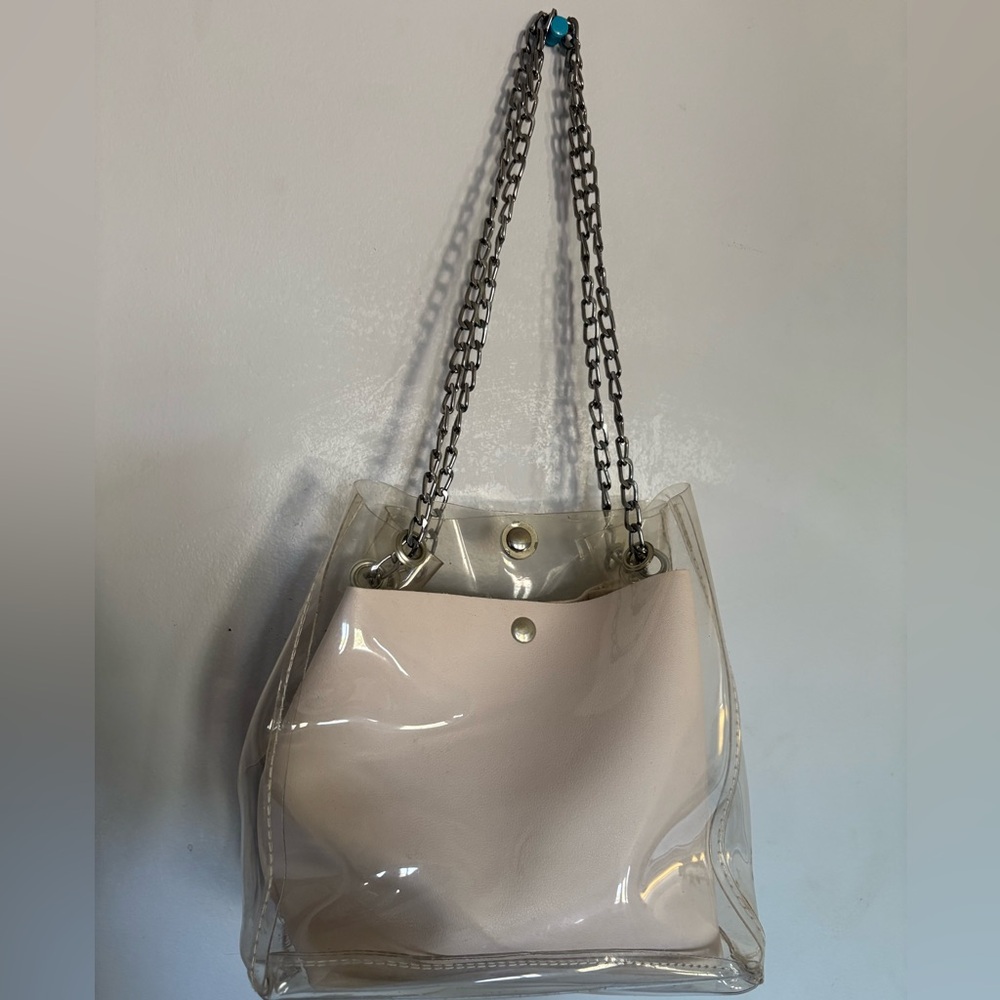 Transparent Chain Strap Women Bag